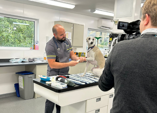 ITV Filming at The Pet Vet Barnsley